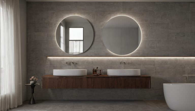 When does a mirror-on-mirror bathroom wall work planning reference