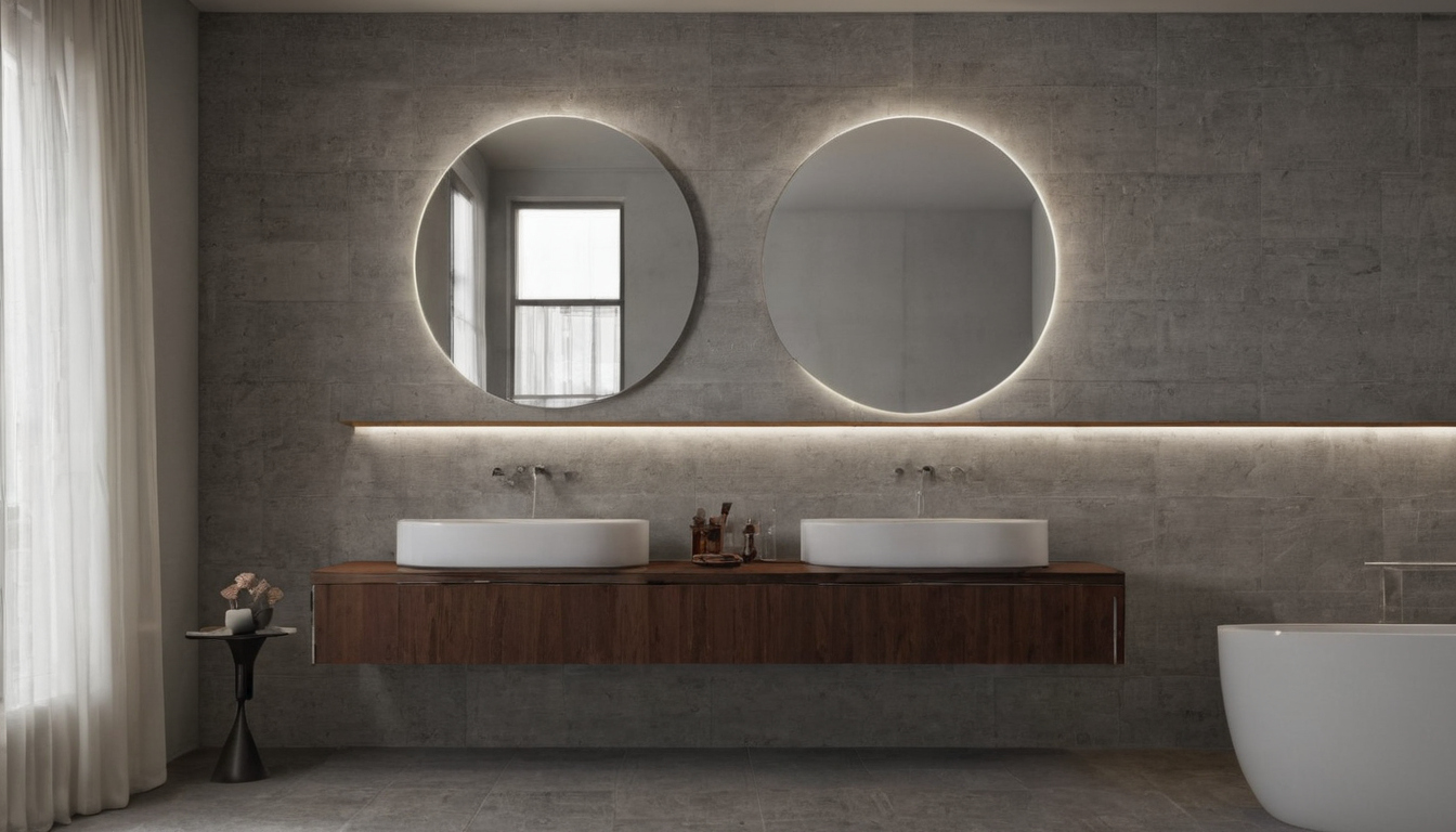 When does a mirror-on-mirror bathroom wall work planning reference